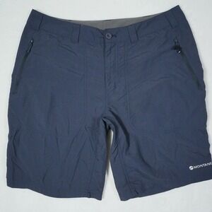 Montane Mens Navy Blue Hiking Shorts Size Large Trekking Outdoors